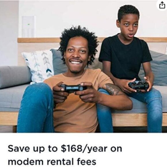 MOTOROLA MT7711 24X8 Cable Modem/Router with 2 Phone Ports, DOCSIS 3.0 Modem EUC - Picture 6 of 7